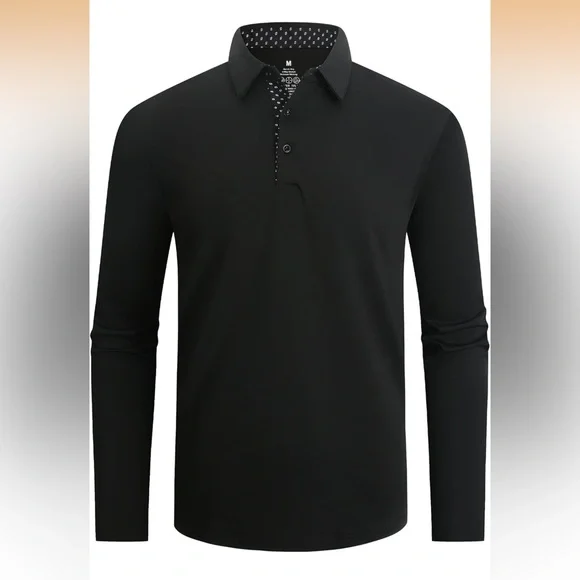 Men's Black Polo Shirt - Picture 3 of 6